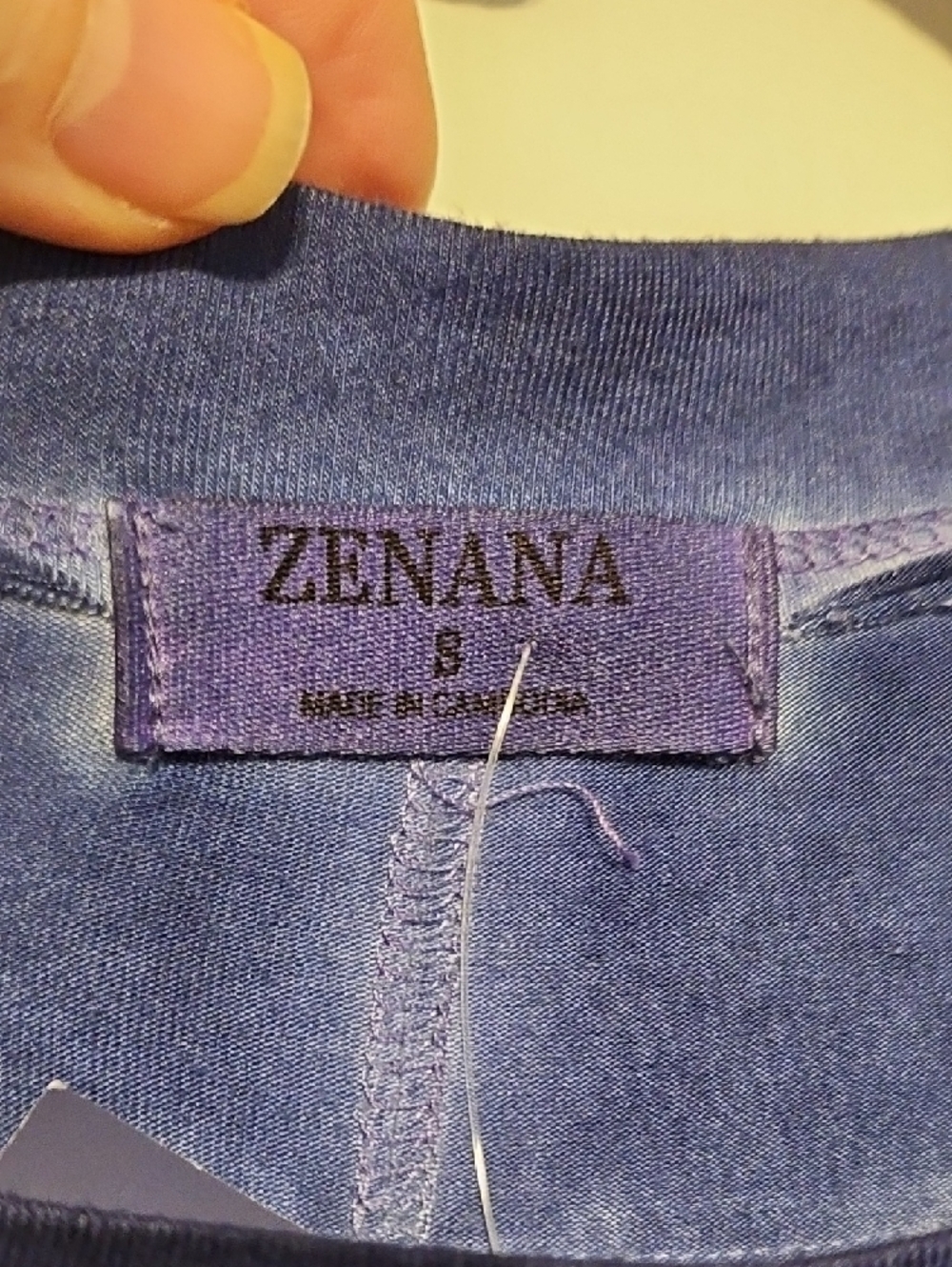Zenana Outfitters Indigo Blue Short Sleeve Tee - Picture 2 of 13